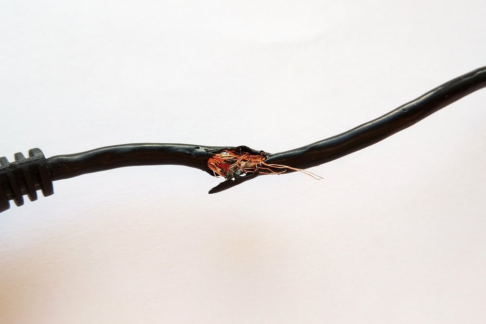 damaged wire