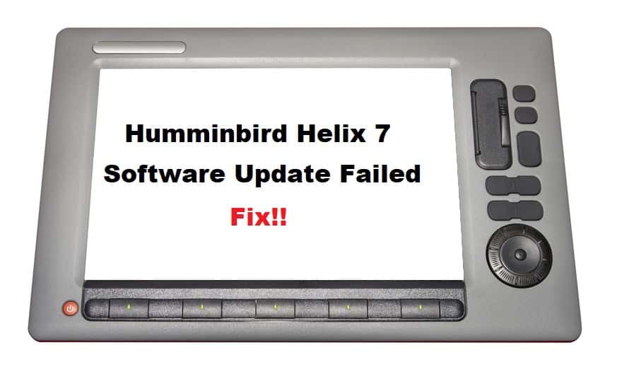 humminbird helix 7 software update problems