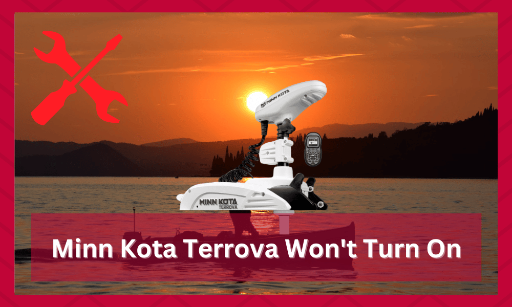minn kota terrova won't turn on