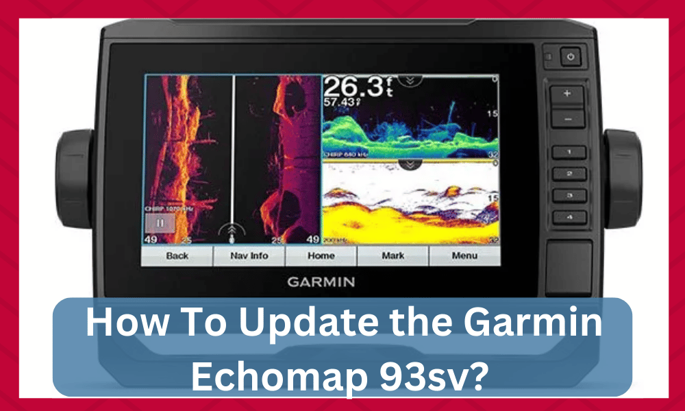 how to update the garmin echomap 93sv