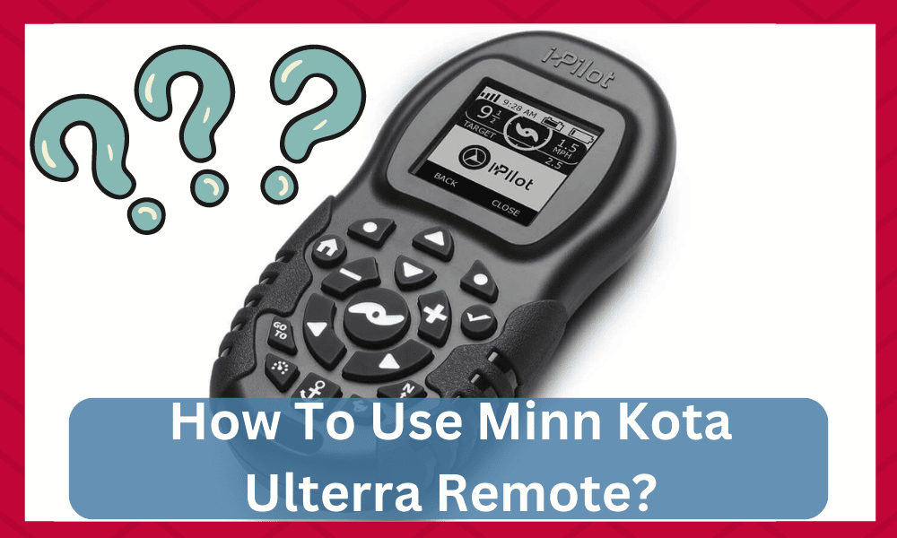 how to use minn kota ulterra remote