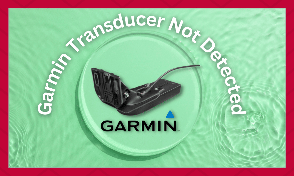 garmin transducer not detected
