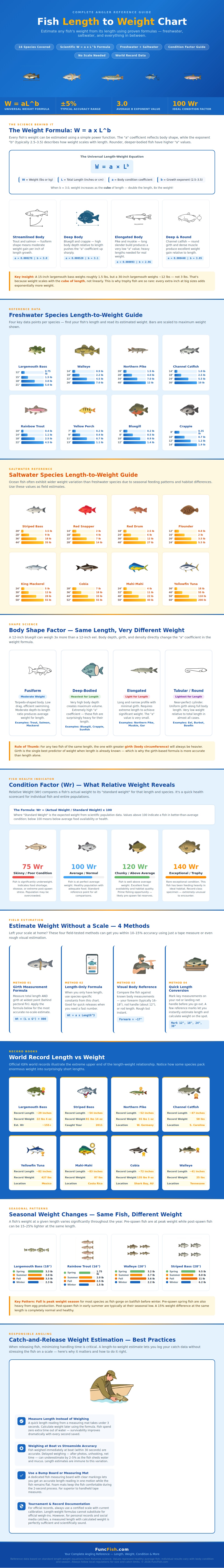 Fish Length To Weight Chart
