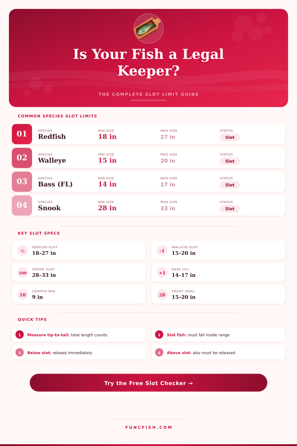 Fish Slot Limit Checker: Are Your Fish Legal to Keep?