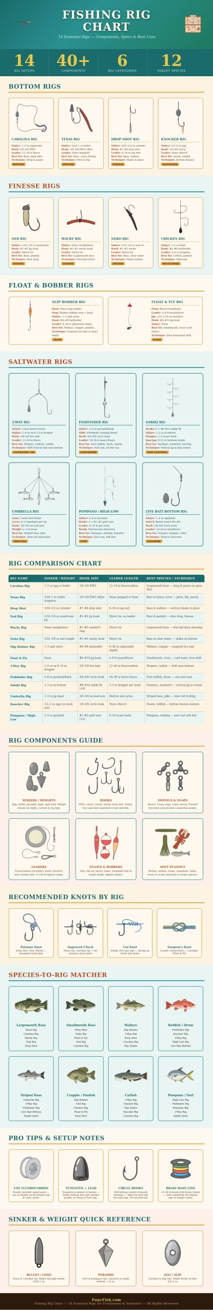 Fishing Rig Chart - FuncFish