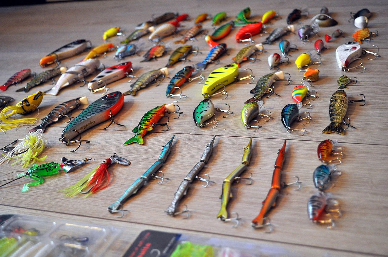 assorted fishing lures assorted fishing lures