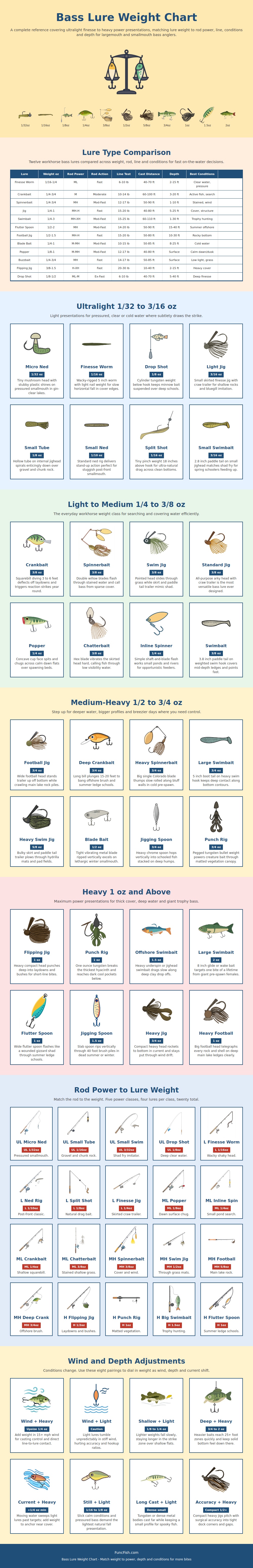 Bass Lure Weight Chart