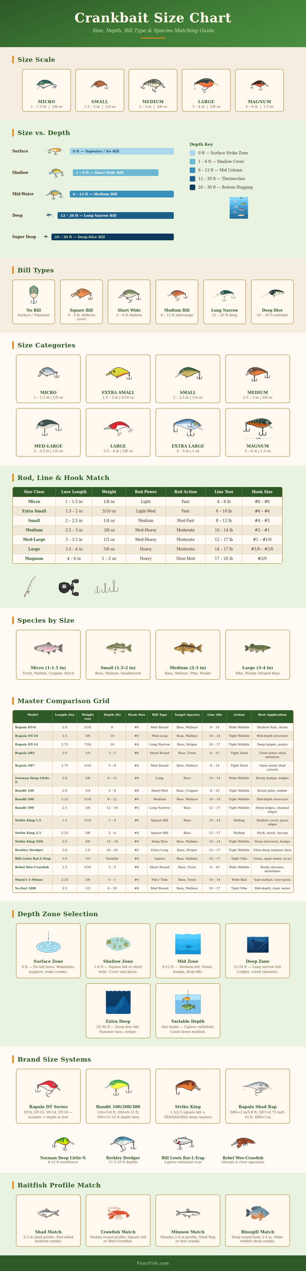 Crankbait Size Chart