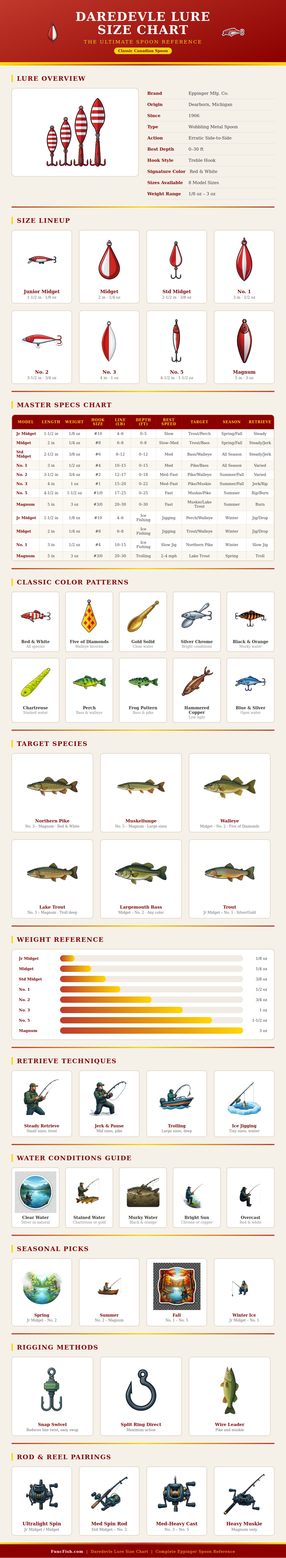 Daredevil Lure Size Chart
