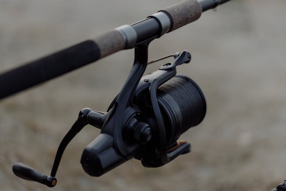 fishing reel close up fishing reel close up