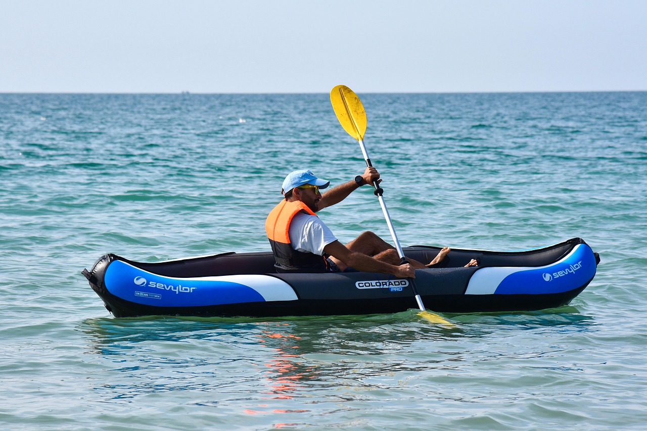 kayak on calm water kayak on calm water