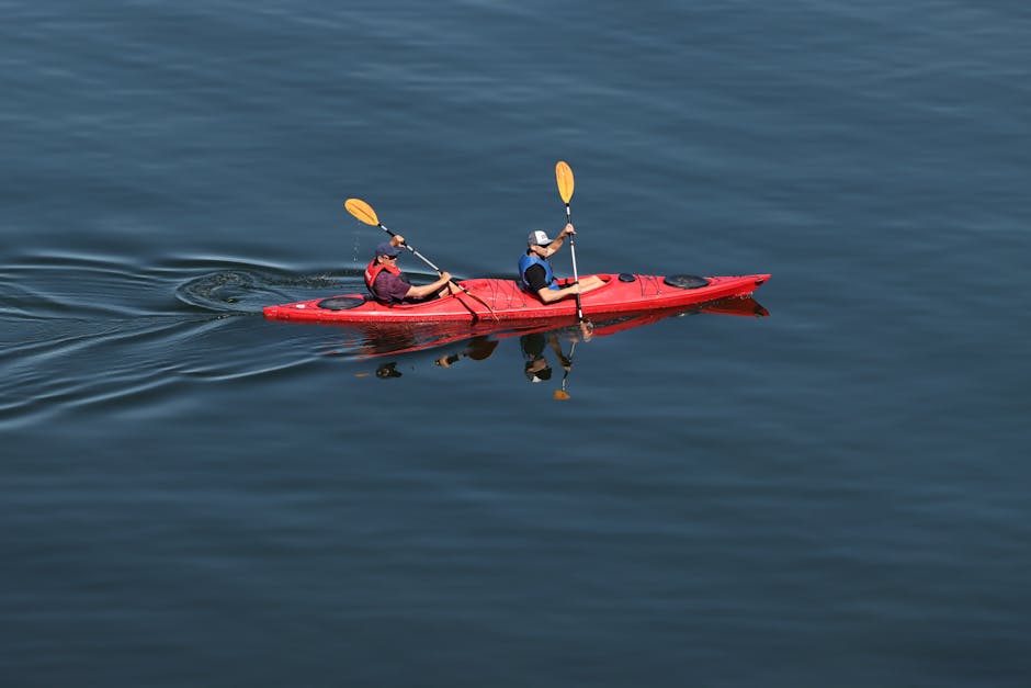 kayak on water kayak on water