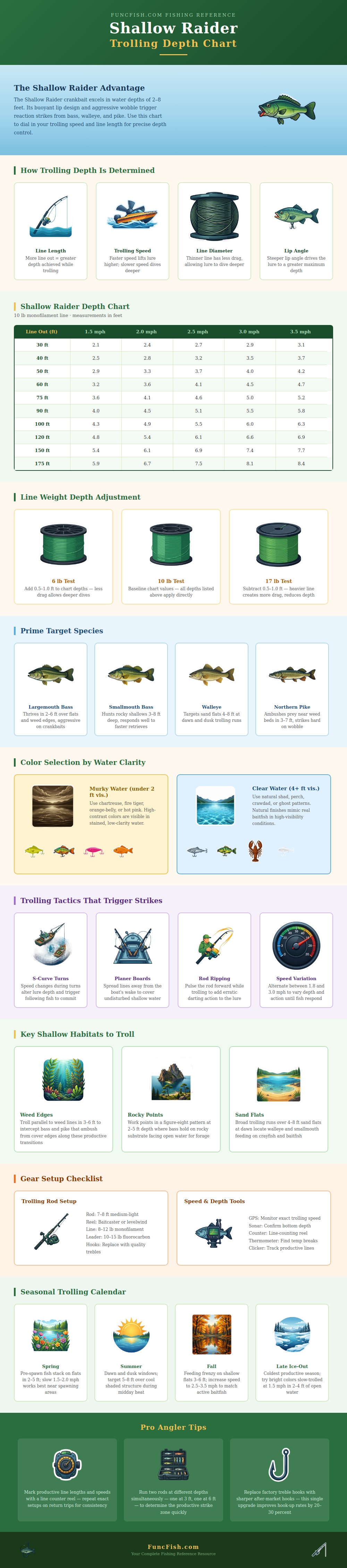 Shallow Raider Trolling Chart
