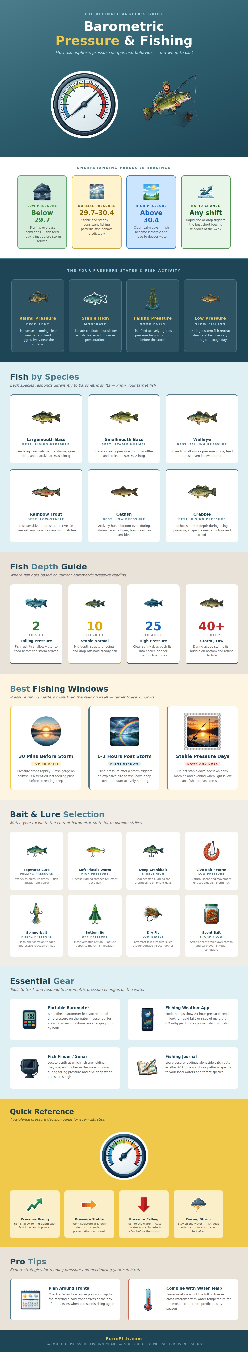 Barometric Pressure Fishing Chart