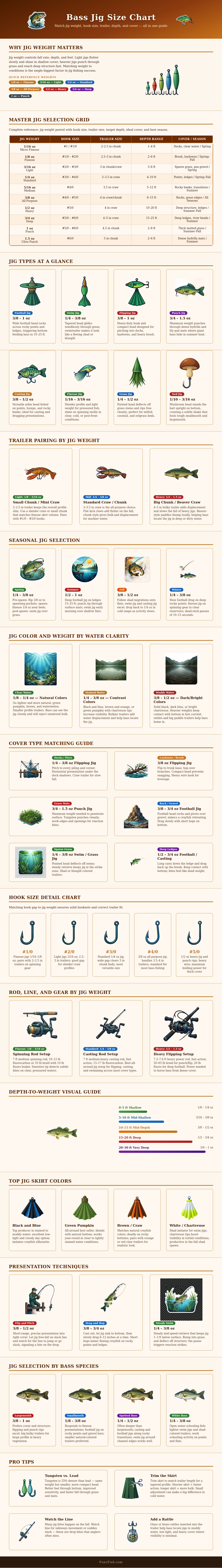 Bass Jig Size Chart