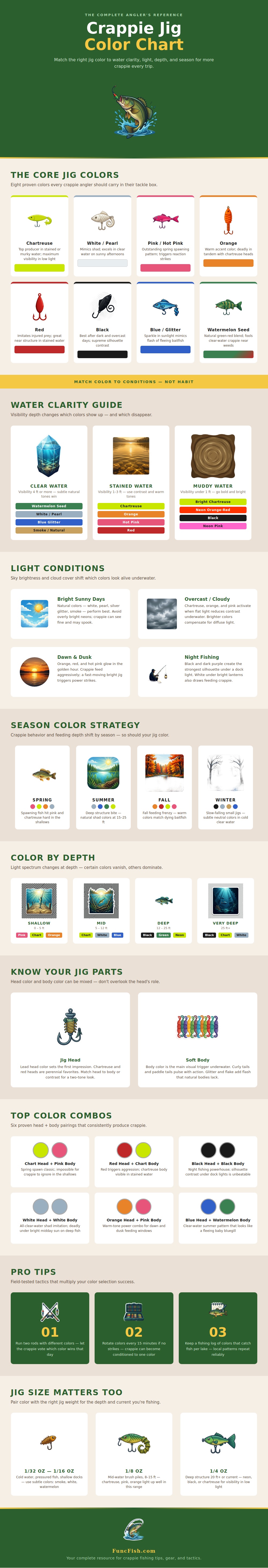 Crappie Jig Color Chart