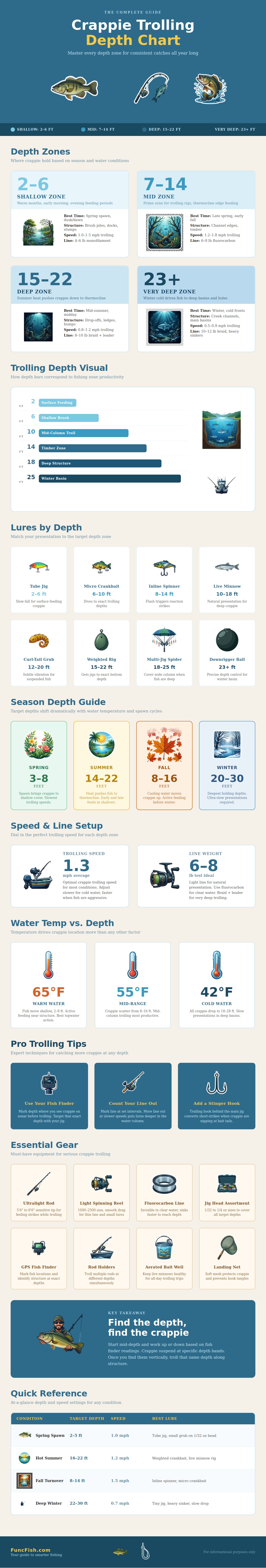 Crappie Trolling Depth Chart