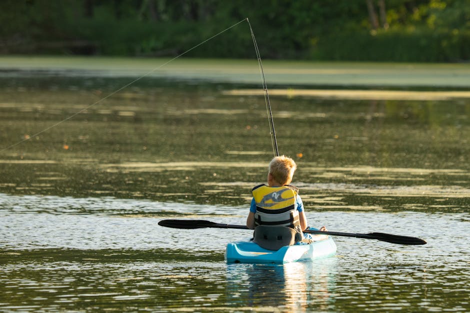 fishing kayak on water fishing kayak on water