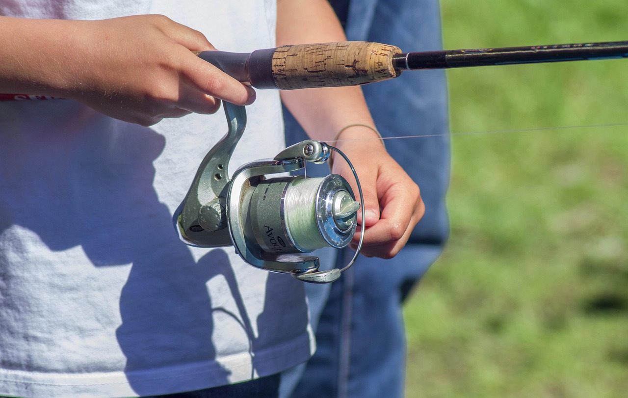 fishing reel close up fishing reel close up
