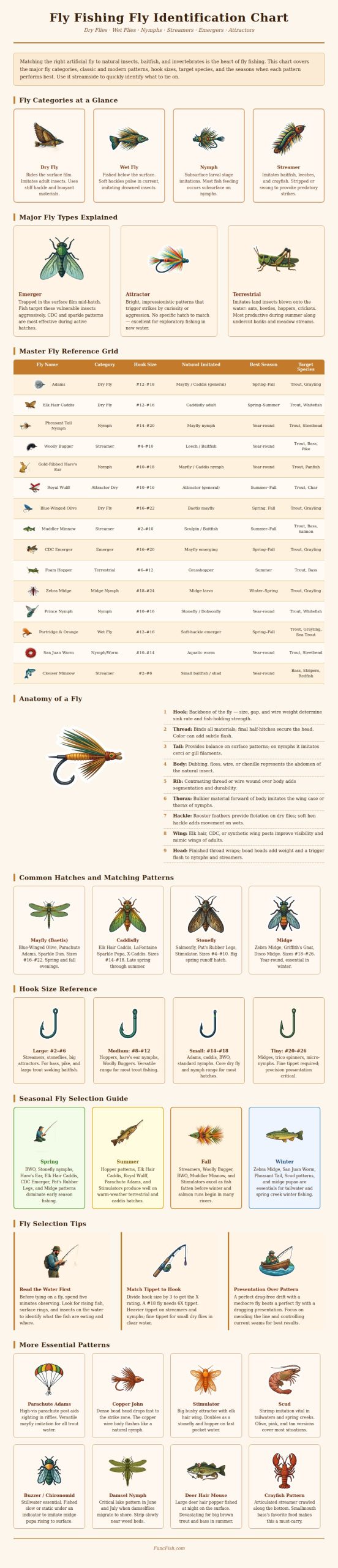 Action Identification Flying Fly Identification Chart - FuncFish