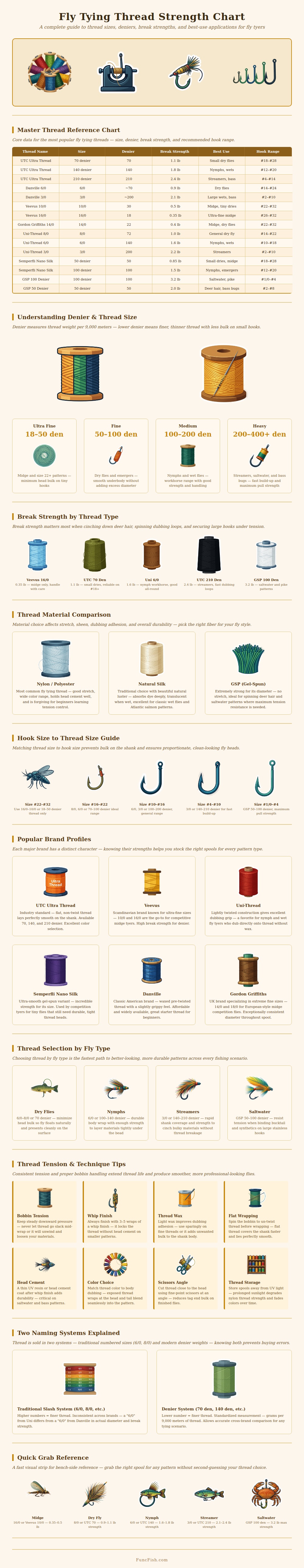 Fly Tying Thread Strength Chart