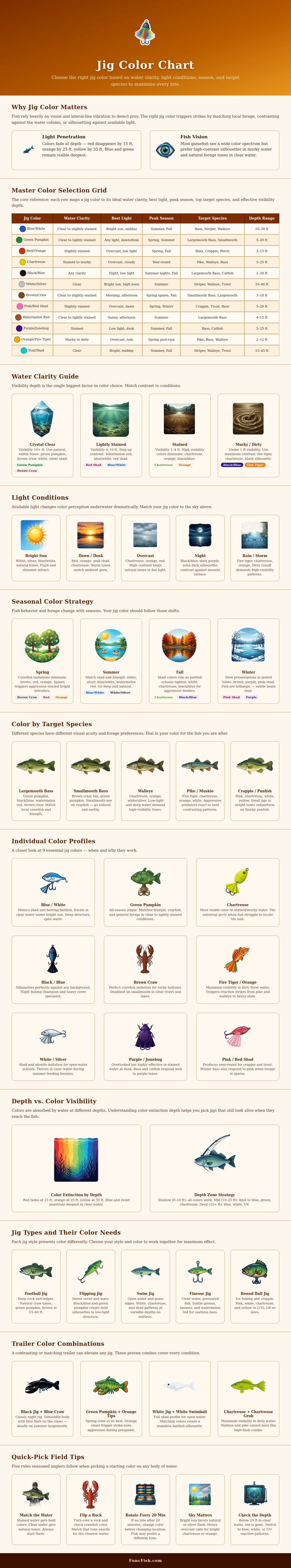 Jig Color Chart