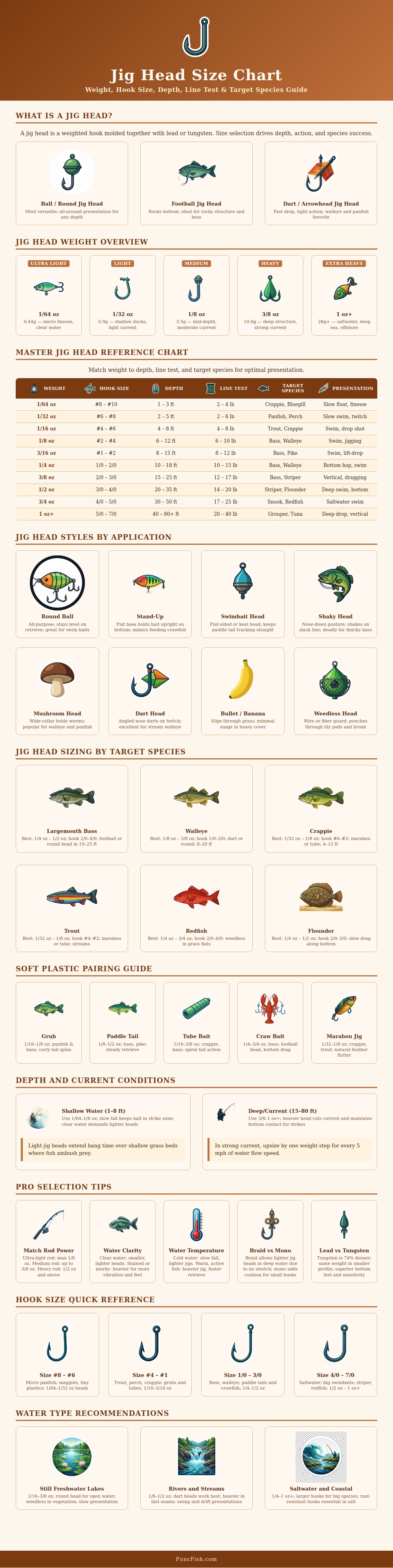 Jig Head Size Chart