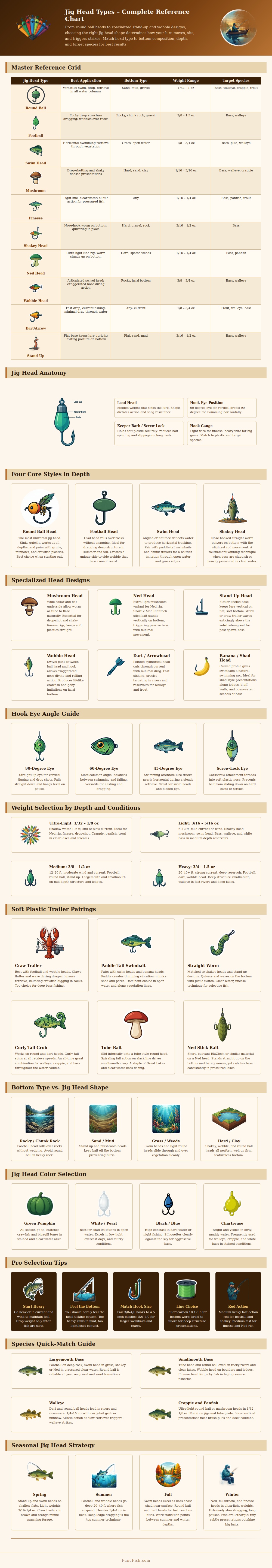 Jig Head Types Chart