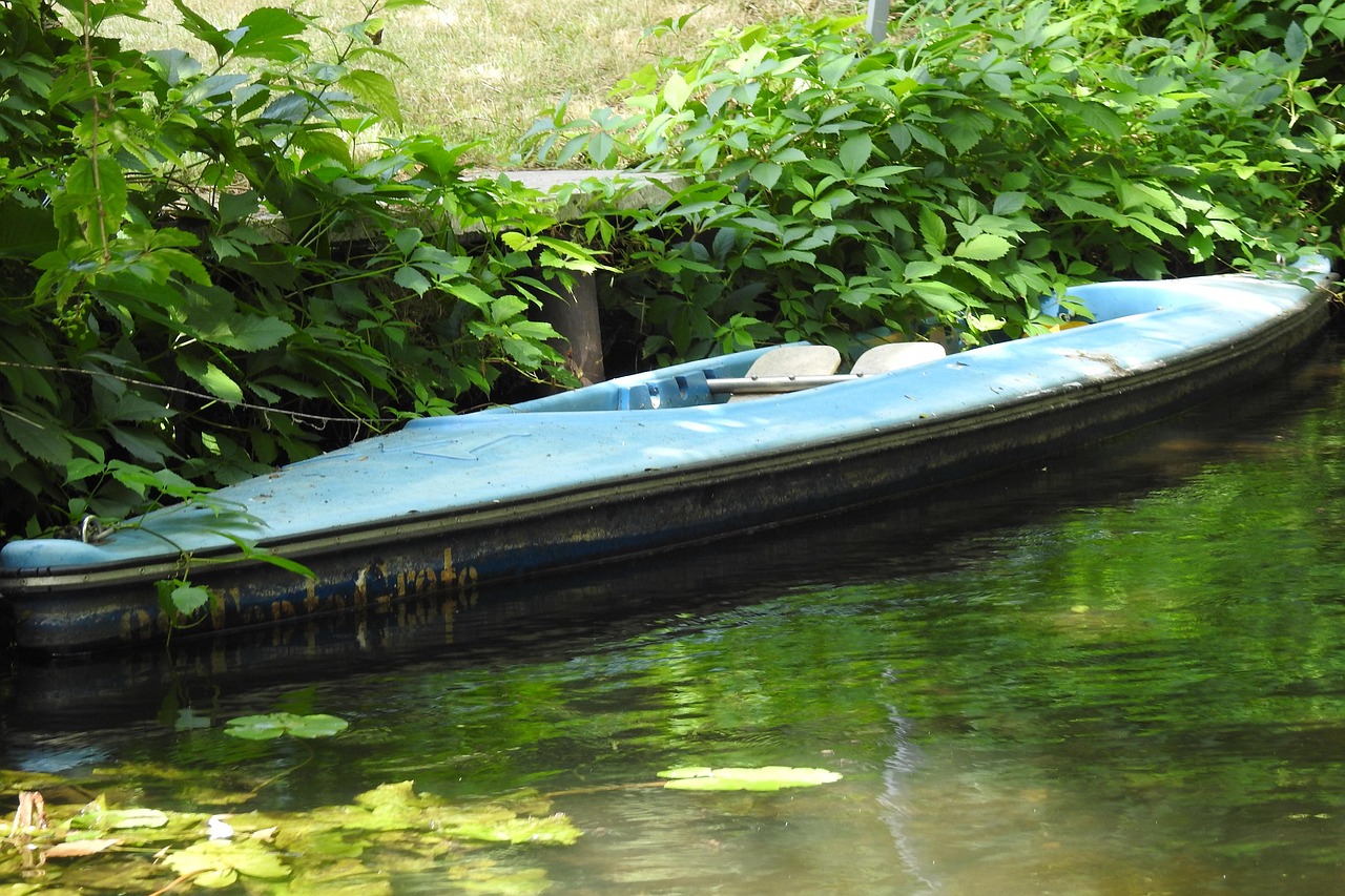 kayak on grass kayak on grass