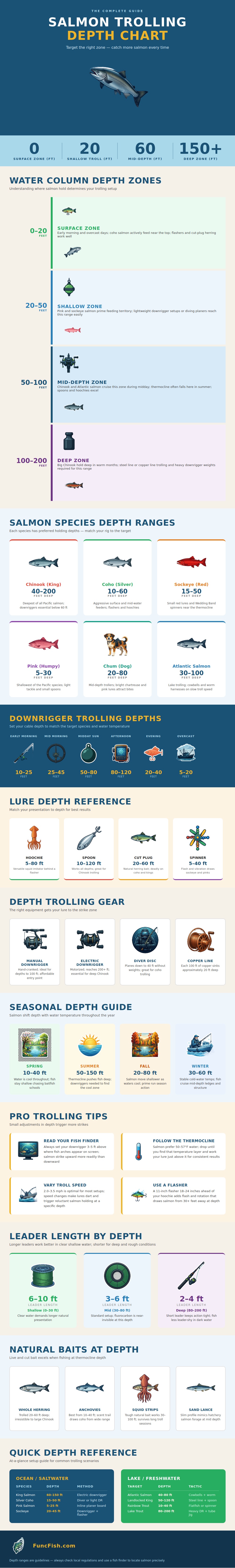Salmon Trolling Depth Chart