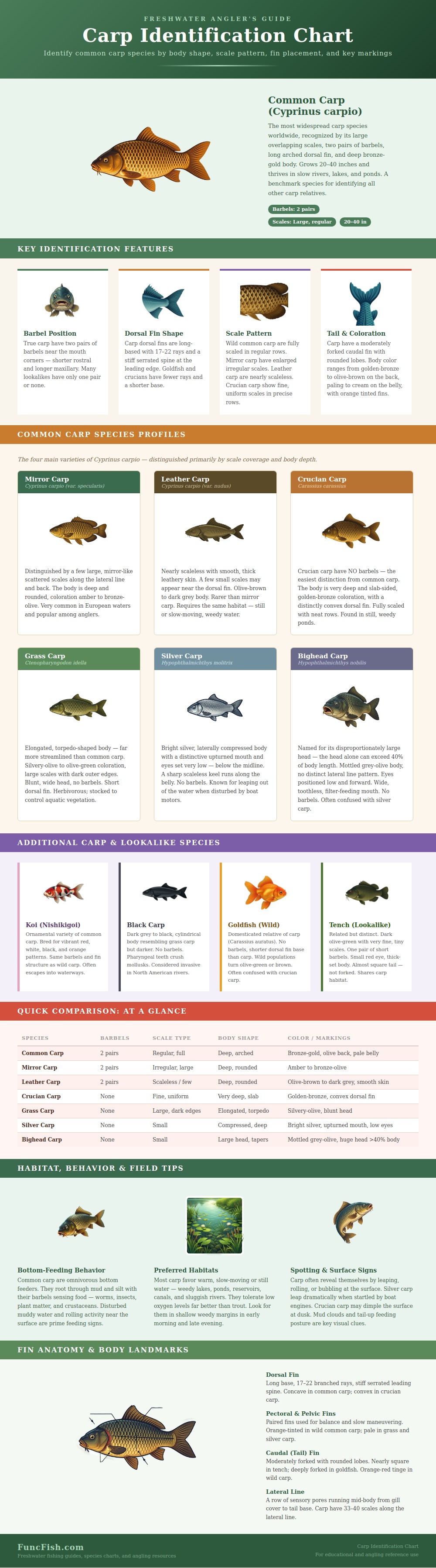 Carp Identification Chart