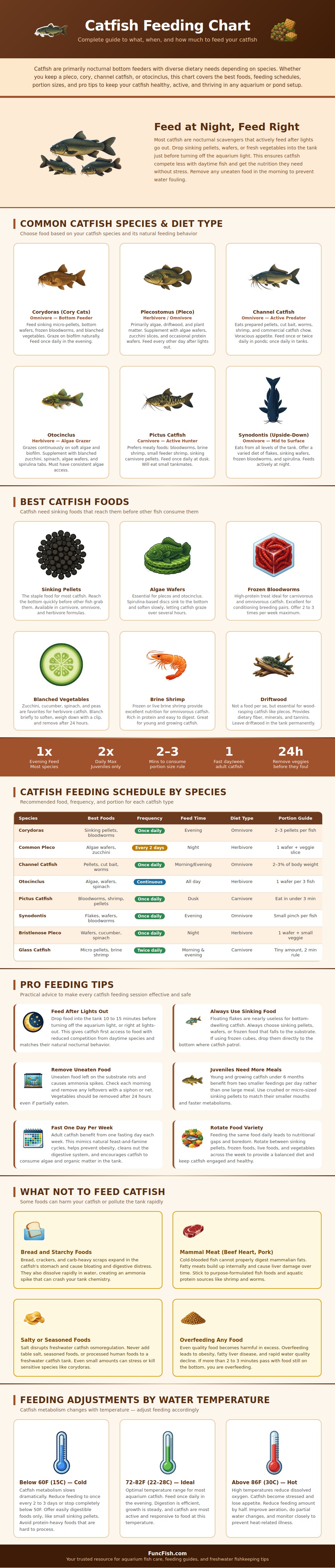 Catfish Feeding Chart
