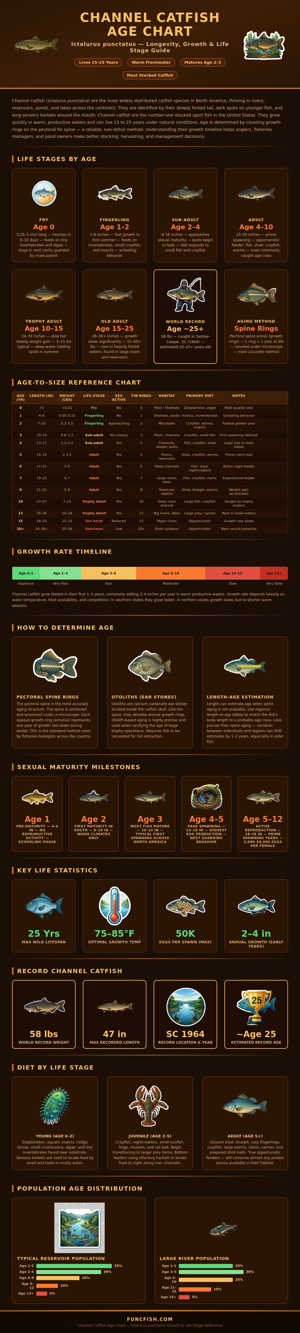 Channel Catfish Age Chart