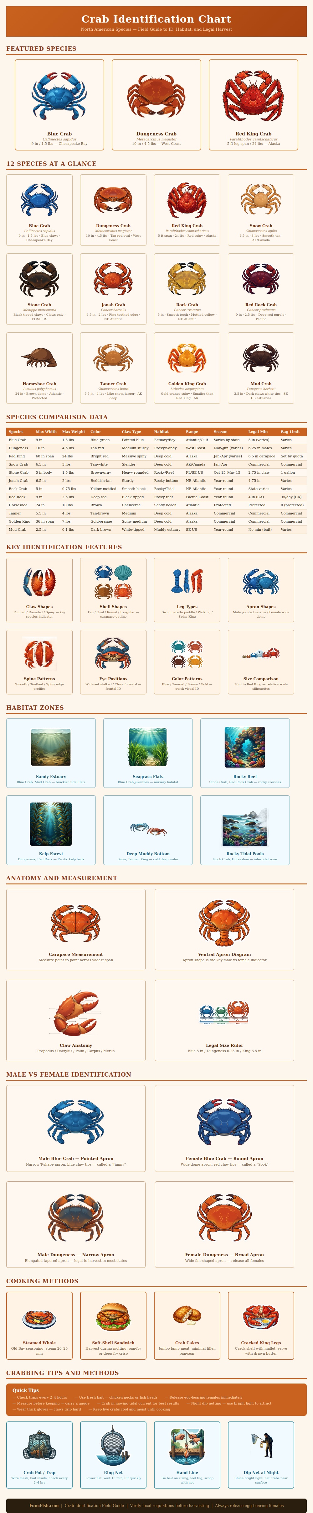 Crab Identification Chart