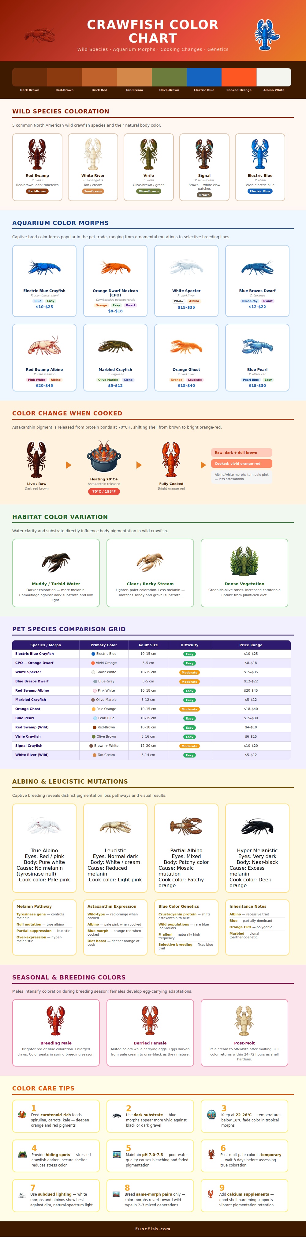 Crawfish Color Chart