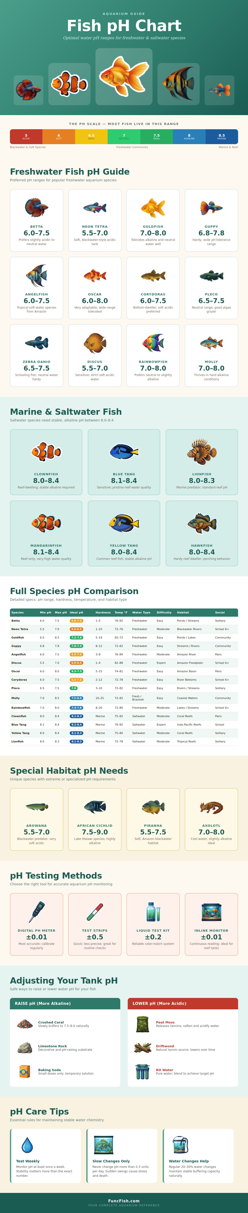 Fish Ph Chart