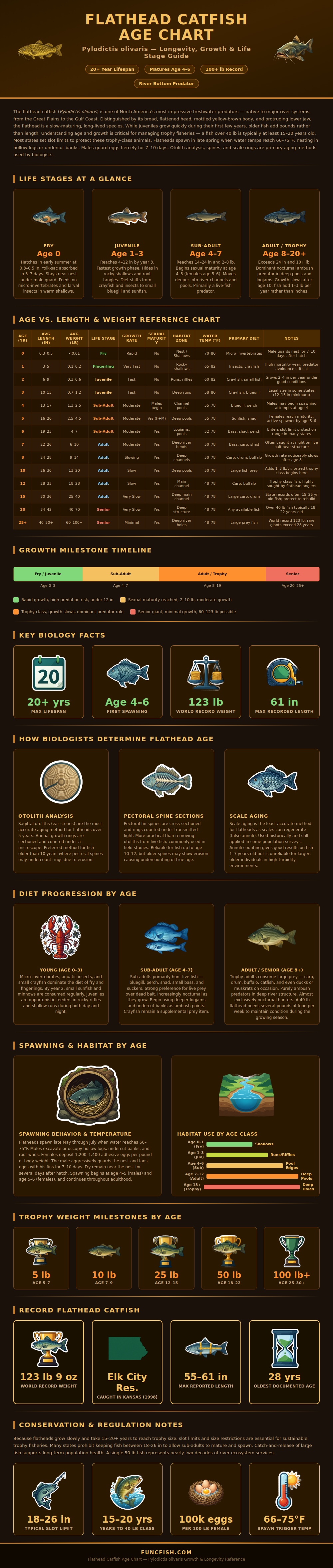 Flathead Catfish Age Chart