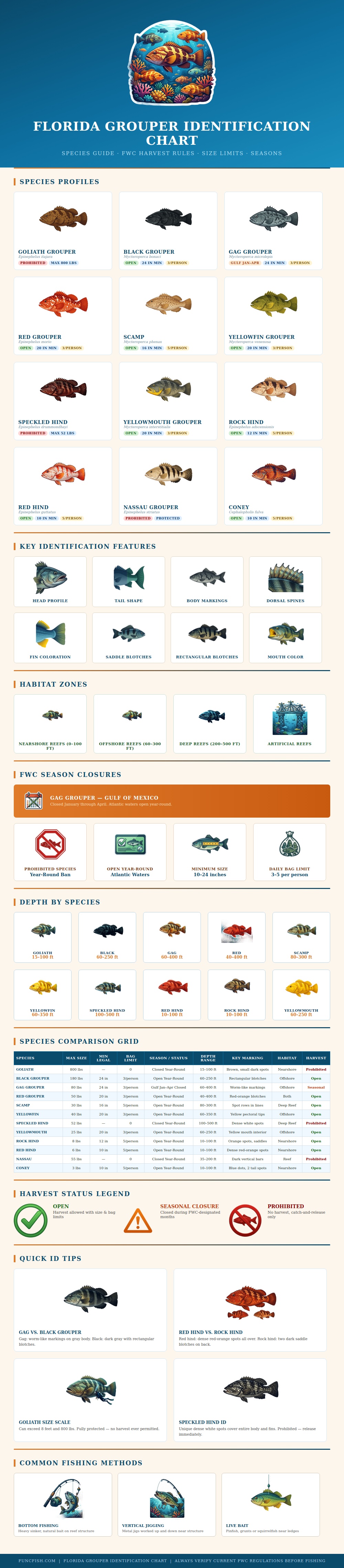 Florida Grouper Identification Chart