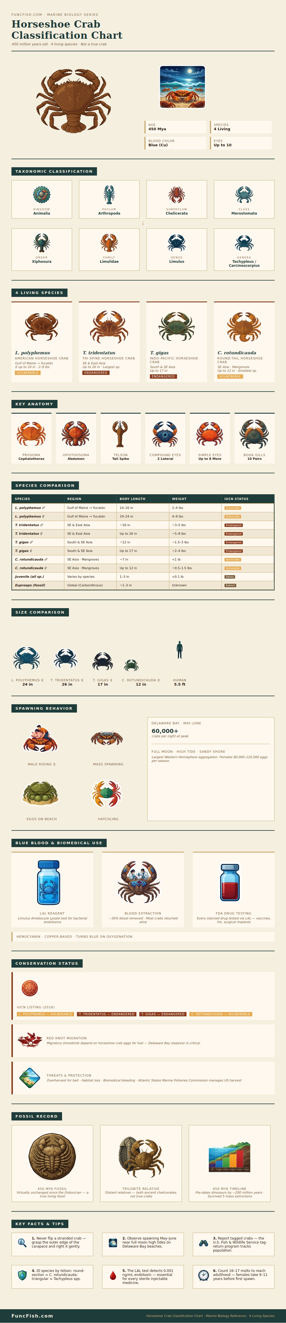 Horseshoe Crab Classification Chart