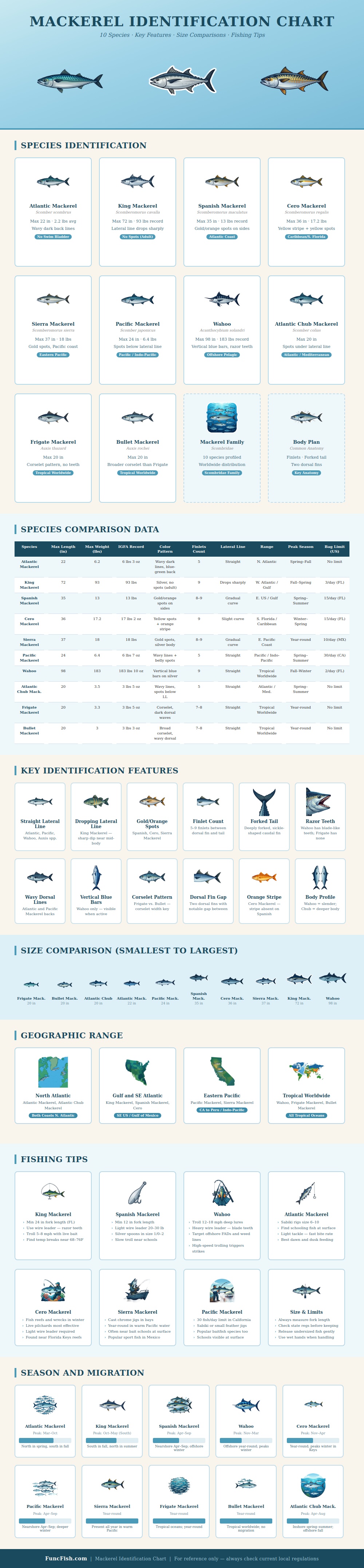 Mackerel Identification Chart