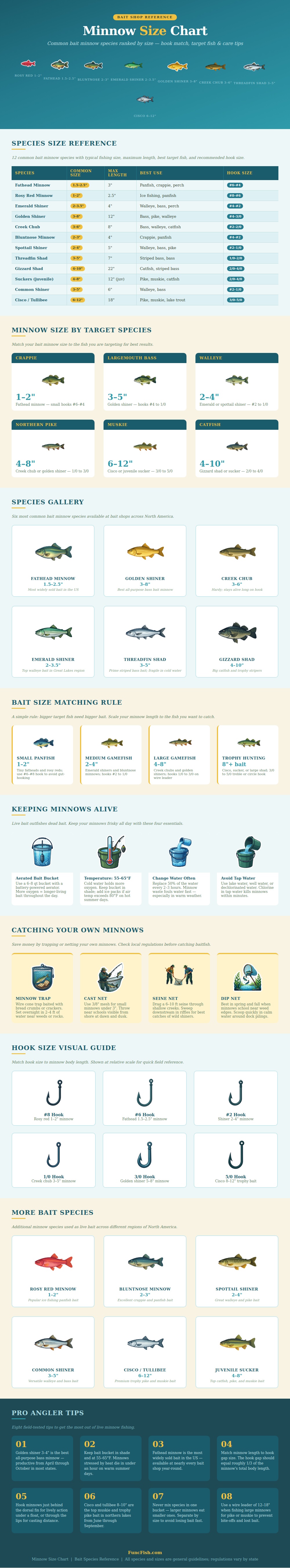 Minnow Size Chart