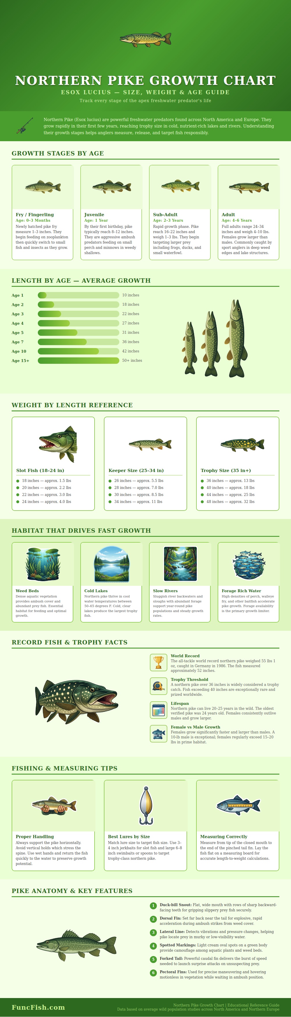 Northern Pike Growth Chart