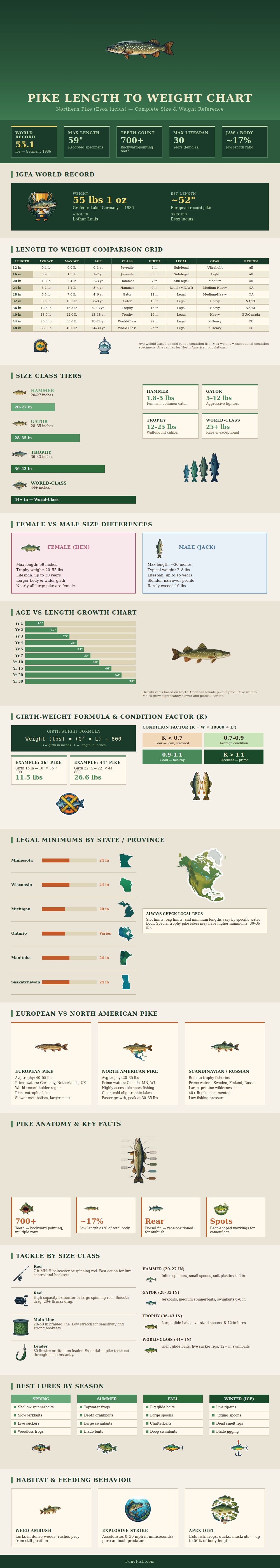 Pike Length To Weight Chart