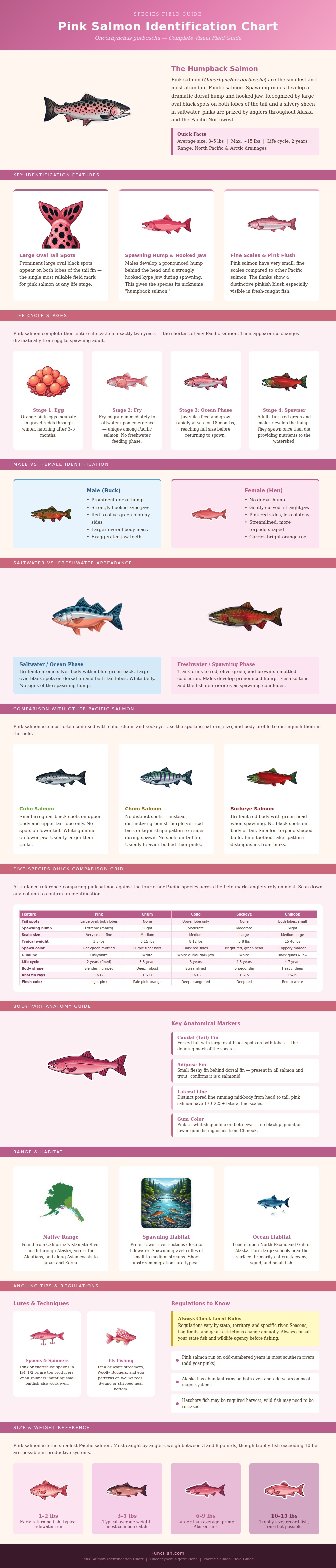 Pink Salmon Identification Chart