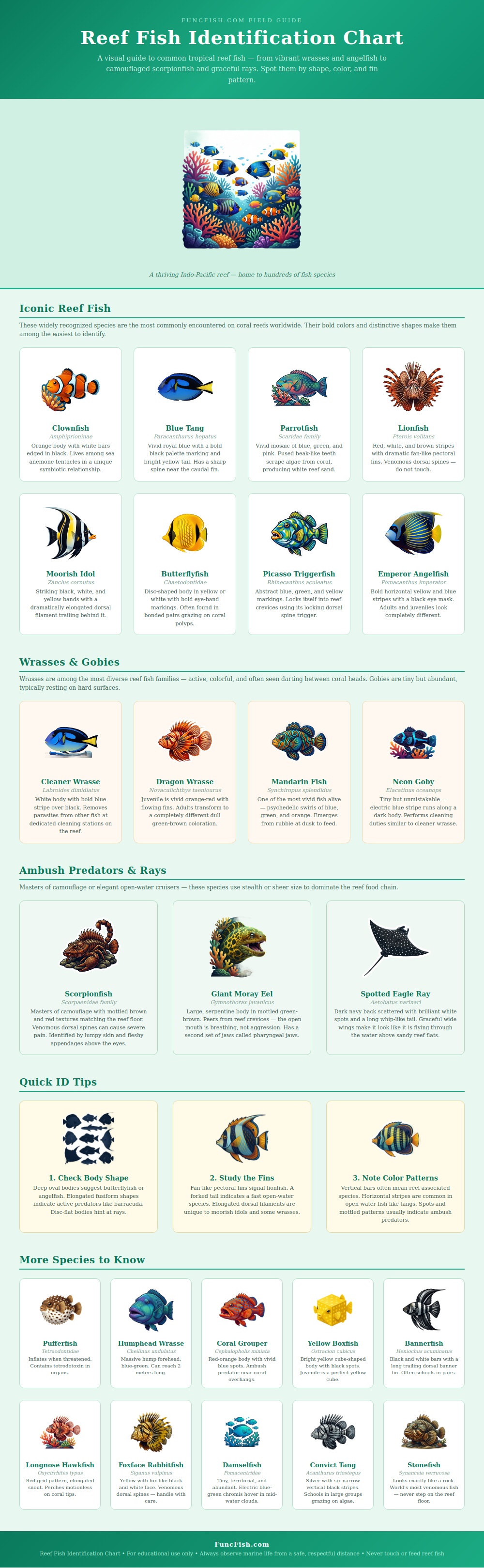 Reef Fish Identification Chart