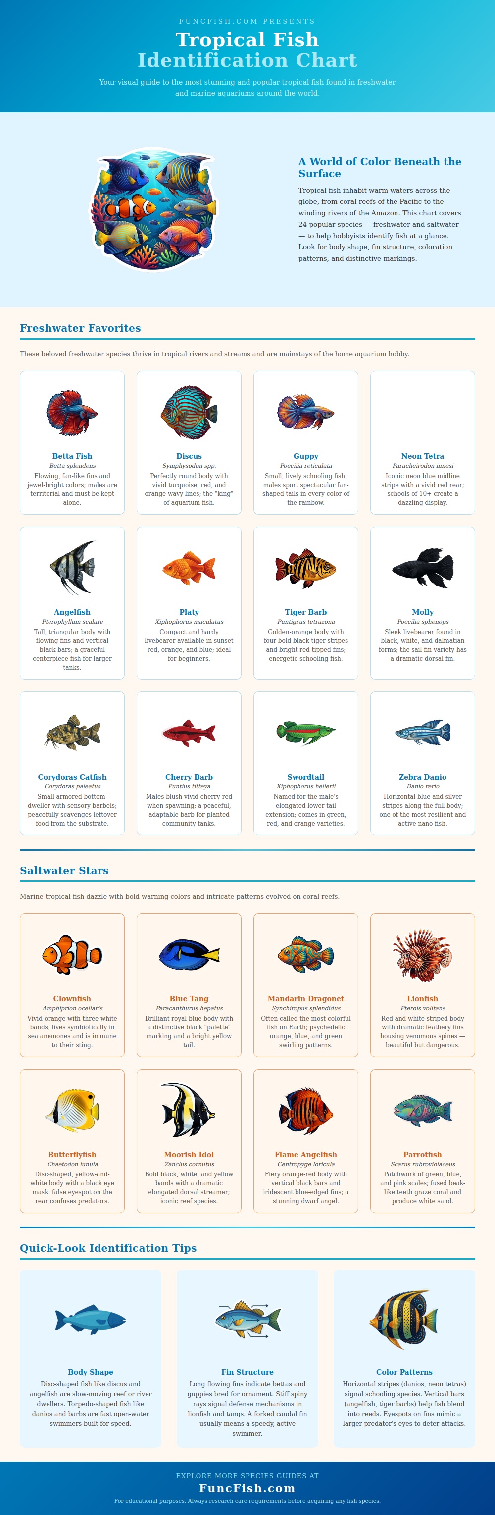 Tropical Fish Identification Chart