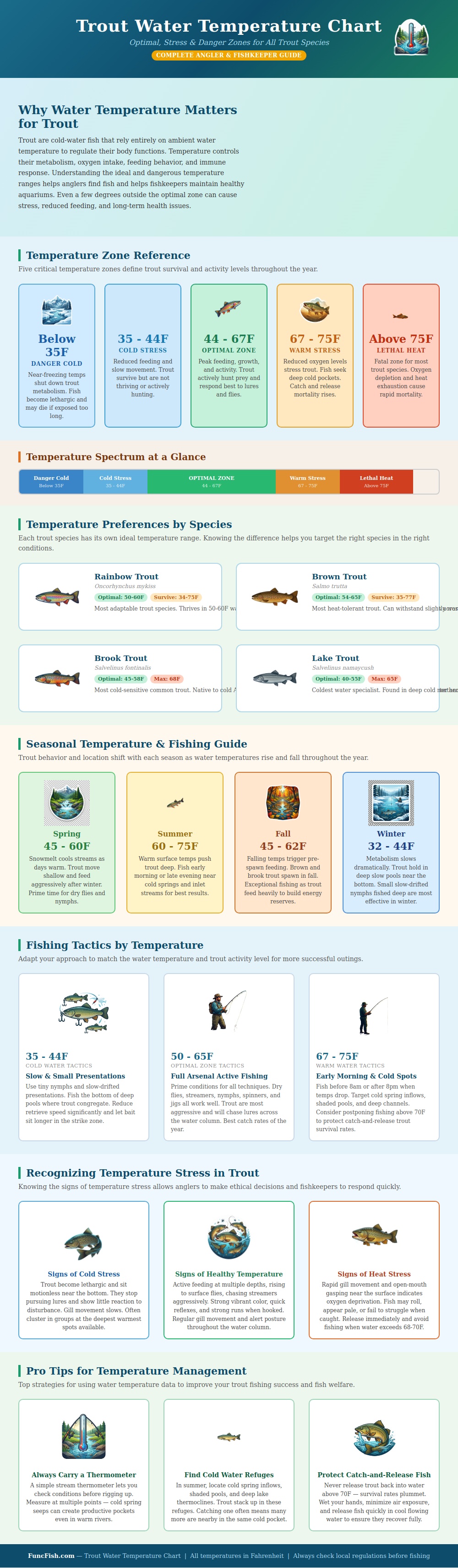 Trout Water Temperature Chart
