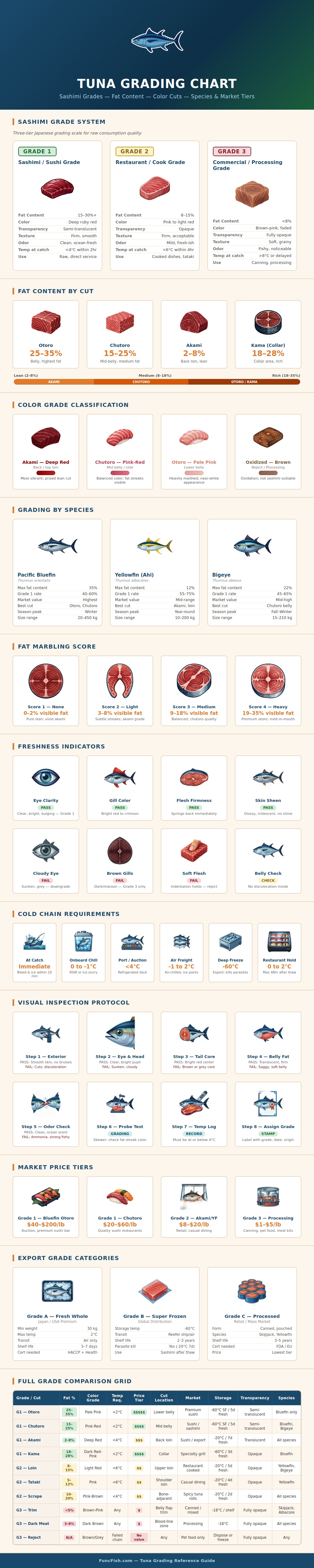 Tuna Grading Chart