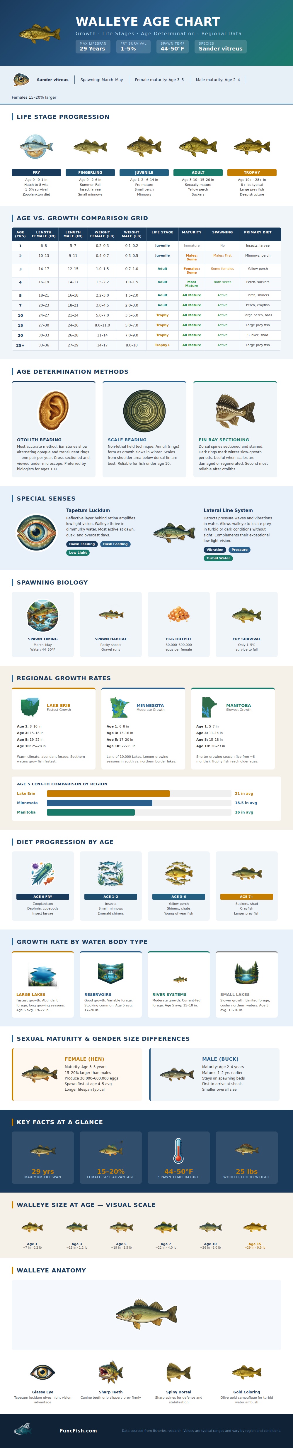 Walleye Age Chart