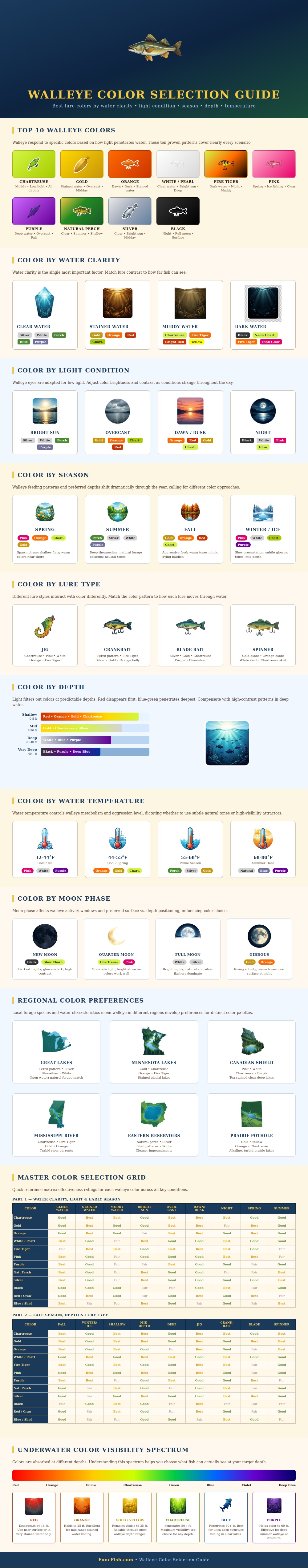 Walleye Color Chart